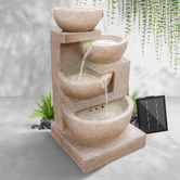 Dwell Home Sylan 4 Tier Solar Fountain with LED
