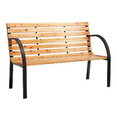 Dwell Home 2 Seater Caius Fir Wood Outdoor Bench