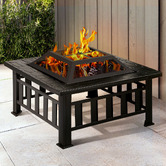 Dwell Home Tripp 2-in-1 Fire Pit Grill Table