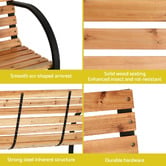 Dwell Home 2 Seater Caius Fir Wood Outdoor Bench