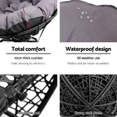 Dwell Home Adriel Outdoor Papasan Swivel Chair