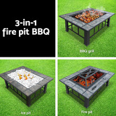 Dwell Home Waylon 3-in-1 Fire Pit Grill Table