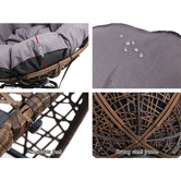 Dwell Home Adriel Outdoor Papasan Swivel Chair