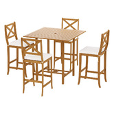 Dwell Home 4 Seater Easton Outdoor Bar Table Set