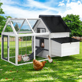 Dwell Home Quina Chicken Coop &amp; Rabbit Hutch