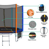 Dwell Home 8ft Roan Trampoline with Safety Net &amp; Ladder