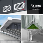 Dwell Home Dana Galvanised Steel Storage Shed