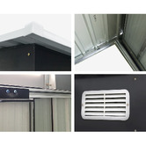 Dwell Home Cael Galvanised Steel Storage Shed