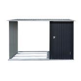 Dwell Home Sarie Galvanised Steel Tool Storage Shed