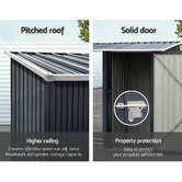 Dwell Home Sarie Galvanised Steel Tool Storage Shed