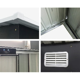 Dwell Home Cael Galvanised Steel Storage Shed