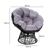 Dwell Home Adriel Outdoor Papasan Swivel Chair