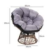 Dwell Home Adriel Outdoor Papasan Swivel Chair