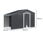Dwell Home Dana Galvanised Steel Storage Shed