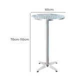 Dwell Home 2 Seater Laine Round Outdoor Bar Table Set