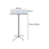Dwell Home 2 Seater Laine Square Outdoor Bar Table Set