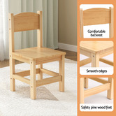 Dwell Home Kids&#039; Faro Pine Wood Table &amp; Chair Set