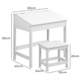 Dwell Home Kids&#039; Caleb Study Desk &amp; Stool Set