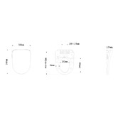 Dwell Home Cefito Smart Electric Bidet Toilet Seat with Remote Control