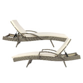 Dwell Home Theo PE Wicker Sun Lounges