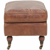 Chartwell Home Francis Leather Ottoman