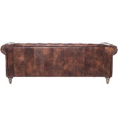 Chartwell Home Hugo Chesterfield 3 Seater Leather Sofa