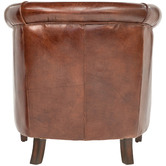 Chartwell Home Chocolate Mossberg Leather Tub Chair
