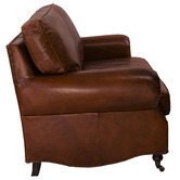 Chartwell Home Dark Brown Helena 2 Seater Leather Sofa