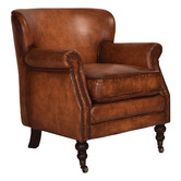 Chartwell Home Tan Heron Leather Armchair