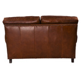 Chartwell Home Dark Brown Helena 2 Seater Leather Sofa
