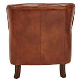 Chartwell Home Dark Brown Helia Leather Armchair