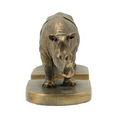 Chartwell Home 2 Piece Bronze Rhino Bookend Set
