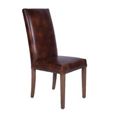 Chartwell Home Martin Waxed Leather High Back Dining Chairs