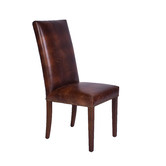 Chartwell Home Martin Waxed Leather High Back Dining Chairs