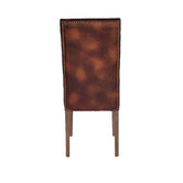 Chartwell Home Martin Waxed Leather High Back Dining Chairs