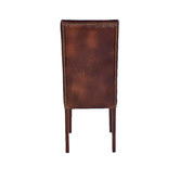 Chartwell Home Martin Waxed Leather High Back Dining Chairs