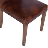 Chartwell Home Martin Waxed Leather High Back Dining Chairs