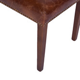 Chartwell Home Martin Waxed Leather High Back Dining Chairs