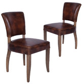 Chartwell Home Levi Waxed Leather Dining Chairs
