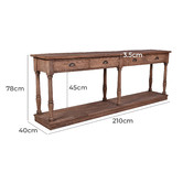 Chartwell Home Abigale Elm Wood Console Table
