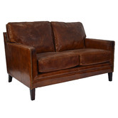 Chartwell Home Vickers 2 Seater Leather Sofa