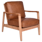 Chartwell Home Trevino Buckle Leather Accent Chair