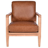 Chartwell Home Trevino Buckle Leather Accent Chair