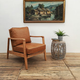 Chartwell Home Trevino Buckle Leather Accent Chair