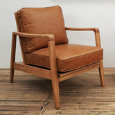 Chartwell Home Trevino Buckle Leather Accent Chair