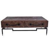 Chartwell Home Wormald Fir Wood &amp; Metal Coffee Table
