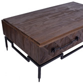 Chartwell Home Wormald Fir Wood &amp; Metal Coffee Table