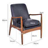 Chartwell Home Almario Leather Armchair