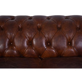 Chartwell Home Esama Chesterfield 3.5 Seater Leather Sofa