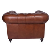 Chartwell Home Esama Chesterfield Leather Armchair